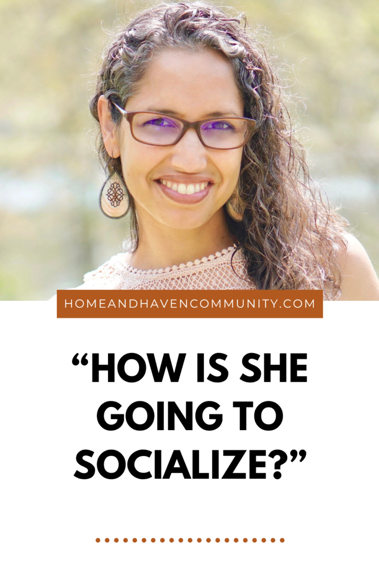 mom explains how her daughter socialized while homeschooling